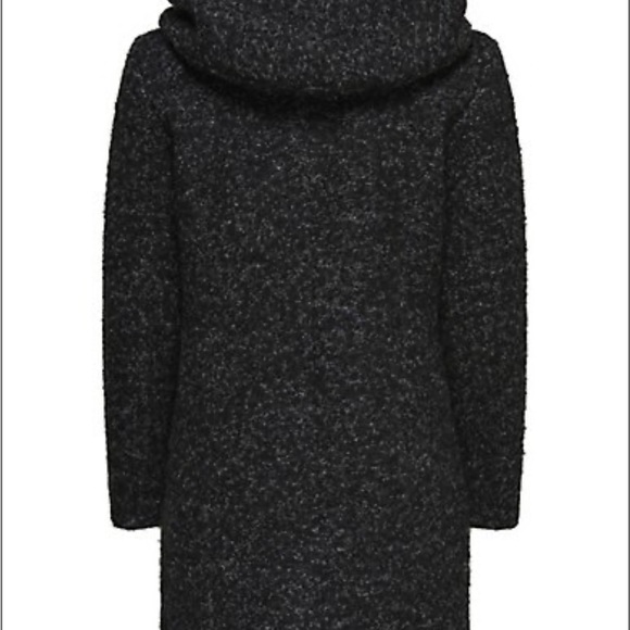 Black Wool Blend Coat - Picture 3 of 13